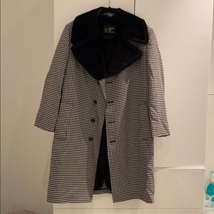 Vintage London Fog Ltd Edition B&W Plaid Coat